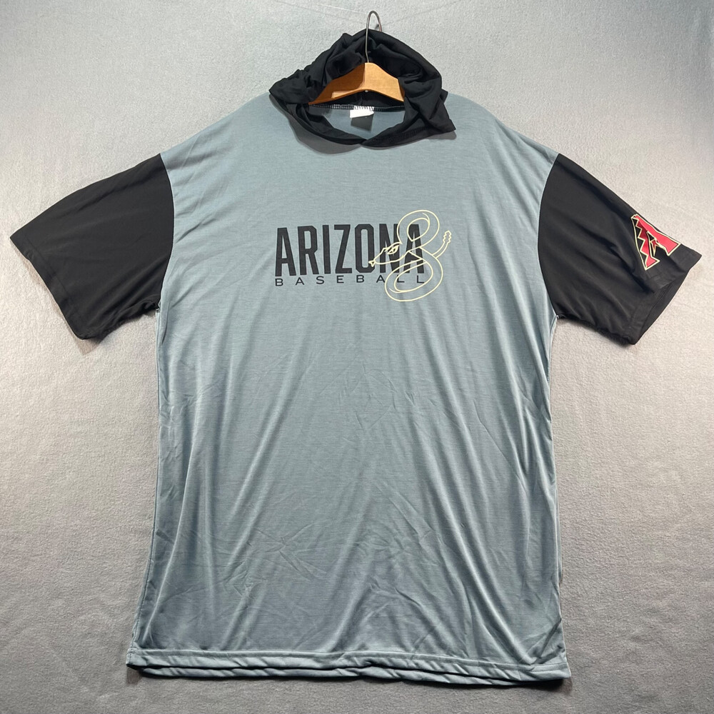 Arizona Diamondbacks Backs T-Shirt Hoodie Gray XL Stadium Giveaway SGA MLB Logo